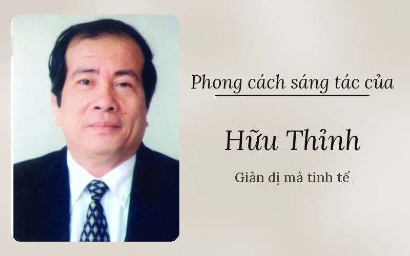 Phong cách sáng tác của Hữu Thỉnh