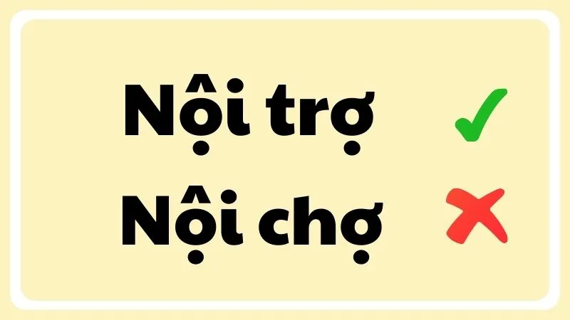 nội trợ hay nội chợ