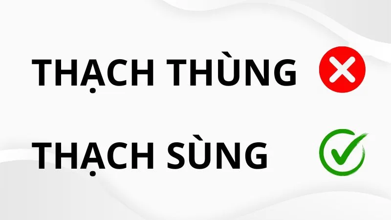 Thạch sùng là từ đúng chính tả, thạch thùng là sai
