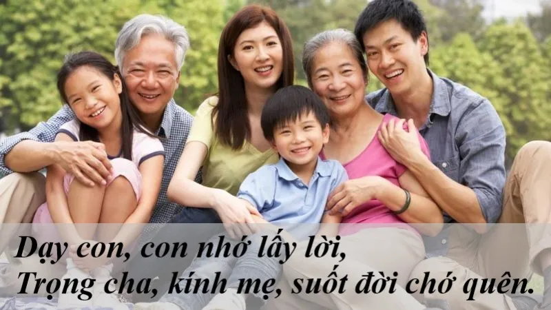 ca dao về gia đình thuận hòa
