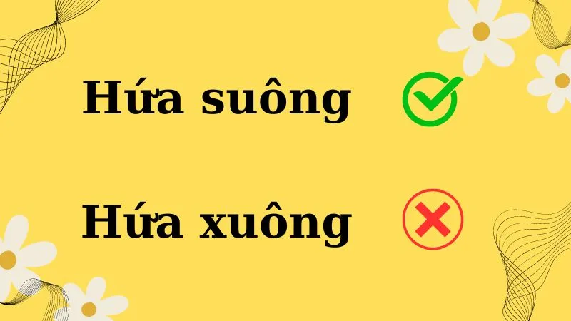 Hứa suông hay hứa xuông