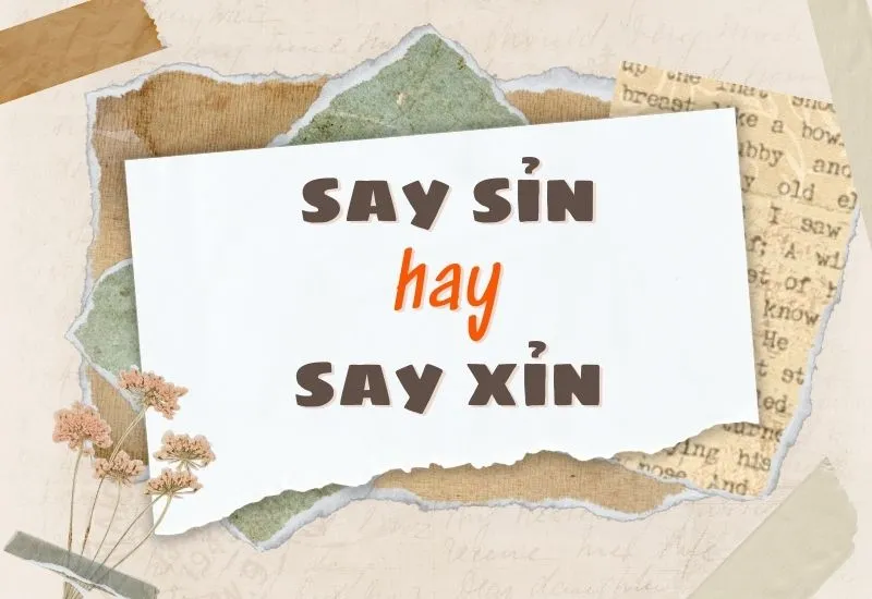 say sỉn hay say xỉn