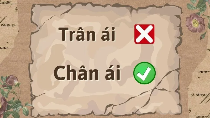 Trân ái hay chân ái