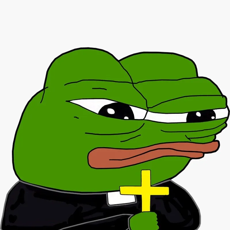 ảnh ếch cầm thánh giá meme