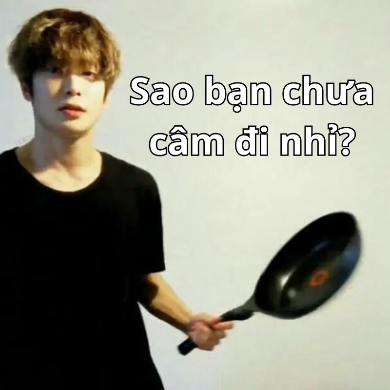 Bạn câm đi meme