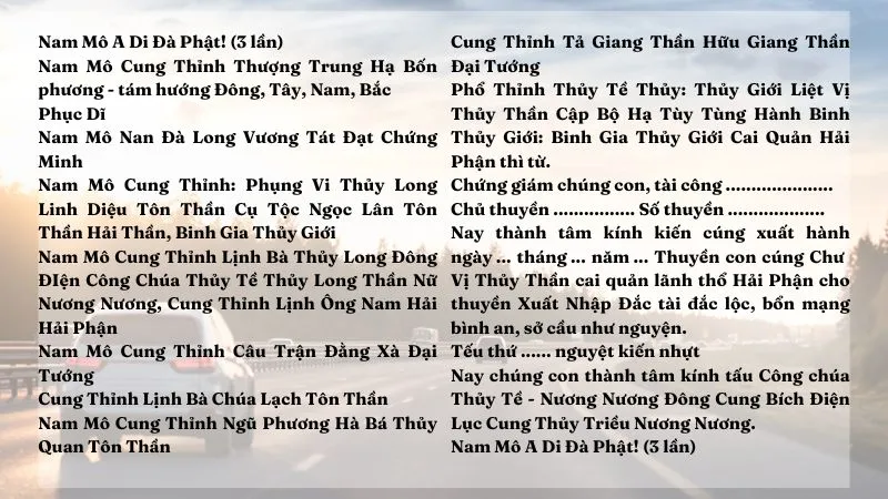 cách cúng xuất hành