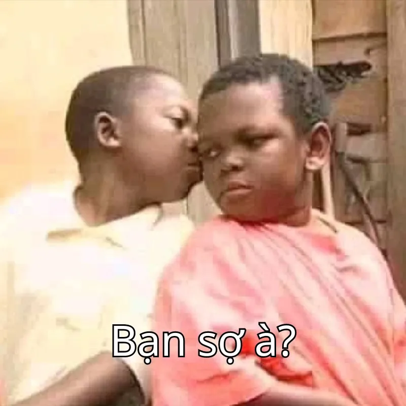 meme bạn sợ à hài