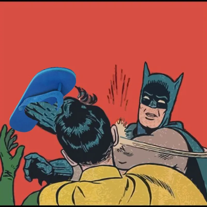 Meme cầm dép tát hài