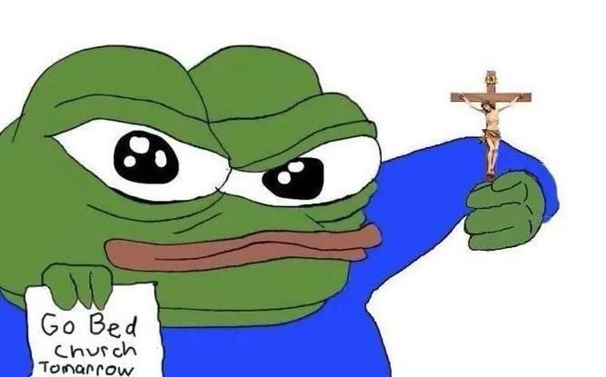 meme ếch cầm thánh giá vui