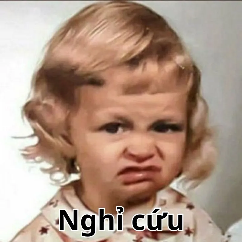 meme nghỉ cứu hài
