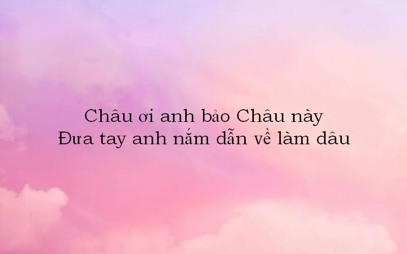 Thả thính tên Châu