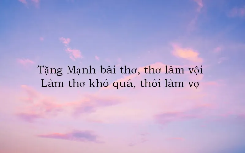 Thả thính tên Mạnh