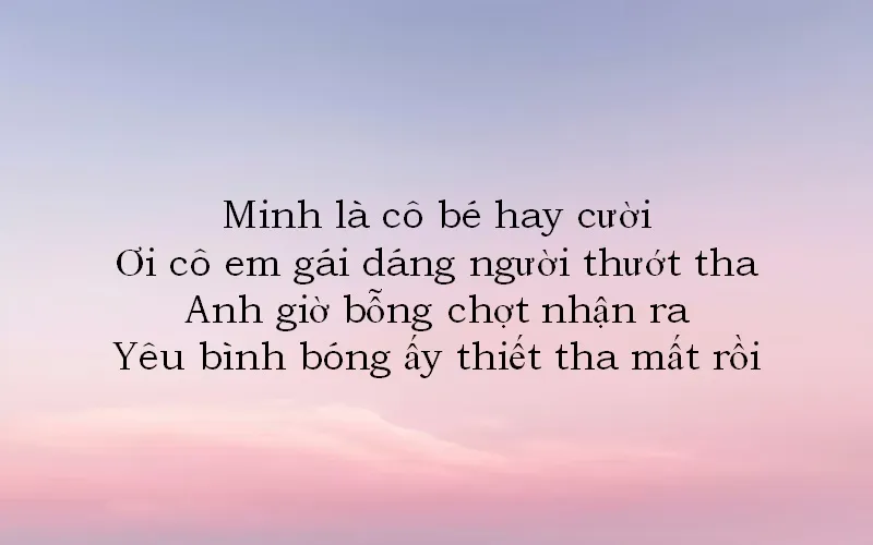 Thả thính tên Minh