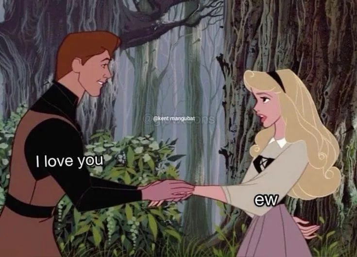 ảnh chế meme công chúa ngủ trong rừng