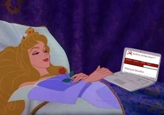 ảnh meme hài công chúa ngủ trong rừng