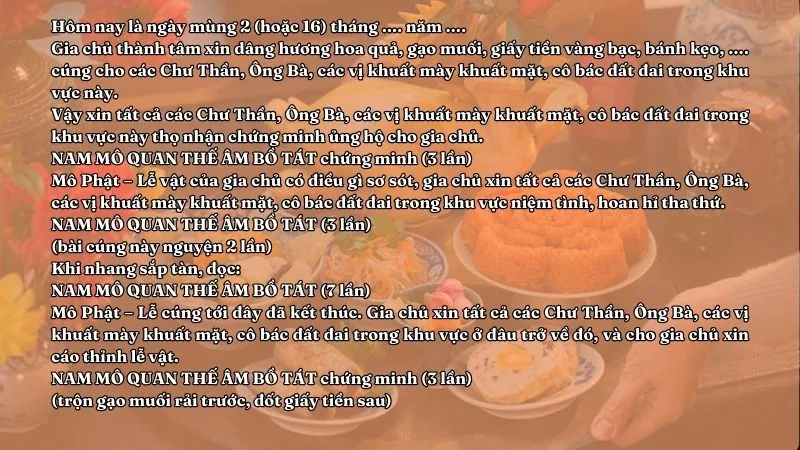 cách cúng heo quay trả lễ