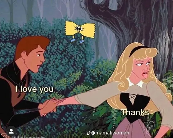 chế ảnh meme công chúa ngủ trong rừng