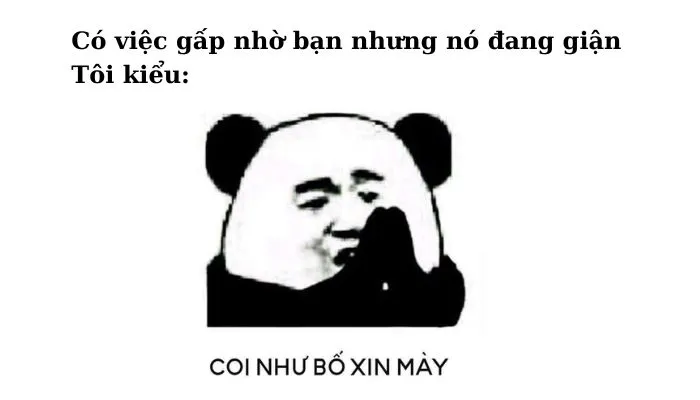Coi như bố xin mày