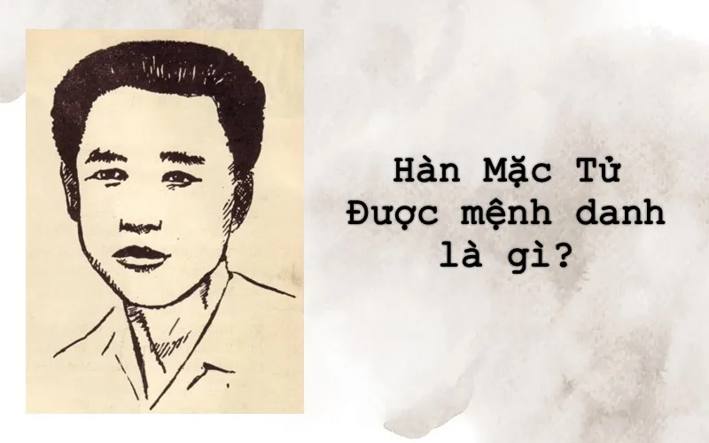 Ký họa chân dung Hàn Mặc Tử