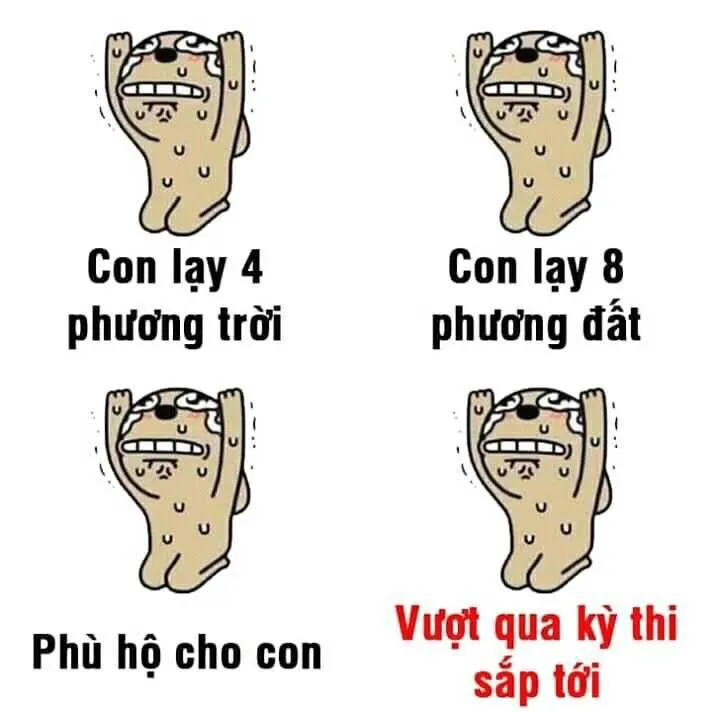 Khóc meme chế thi tốt nghiệp