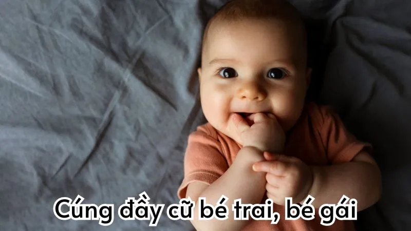 Mâm cúng đầy tháng bé trai