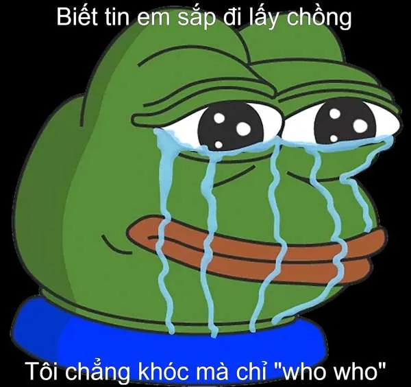 Meme khóc không thành tiếng