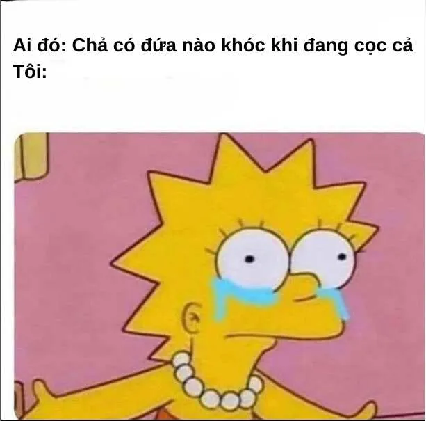 Meme khóc không thành tiếng hài cute