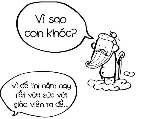 Meme khóc thi văn