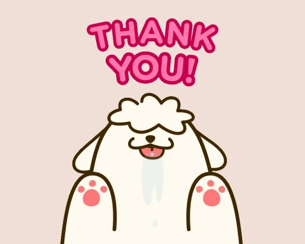Meme thank you đáng yêu
