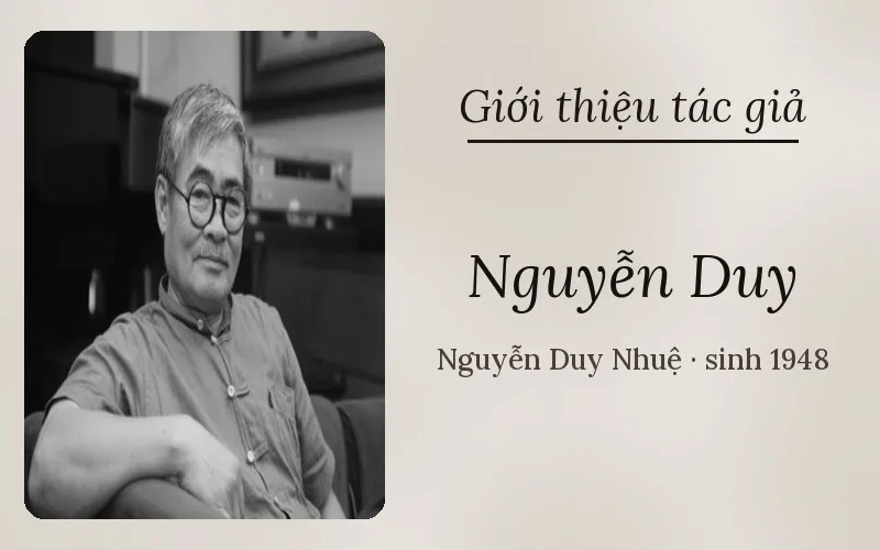 Nhà thơ Nguyễn Duy