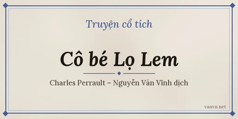 truyện cô bé lọ lem