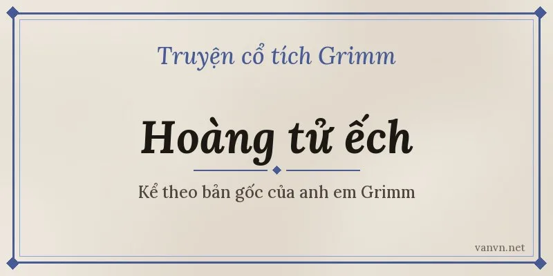 truyện hoàng tử ếch