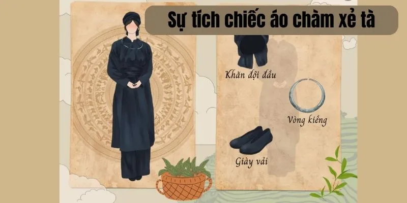 sự tích chiếc áo chàm xẻ tà