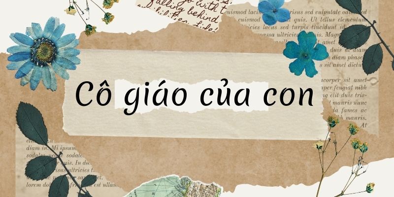 Bài thơ cô giáo của con