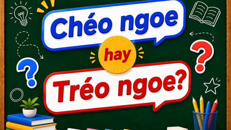Chéo ngoe hay tréo ngoe? Cách viết đúng chính tả tiếng Việt chuẩn