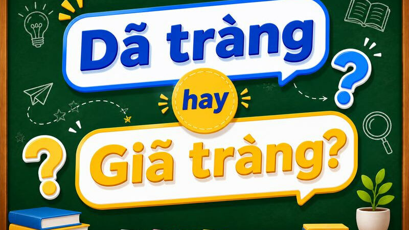 Dã tràng hay giã tràng? Cách viết đúng chính tả tiếng Việt chuẩn