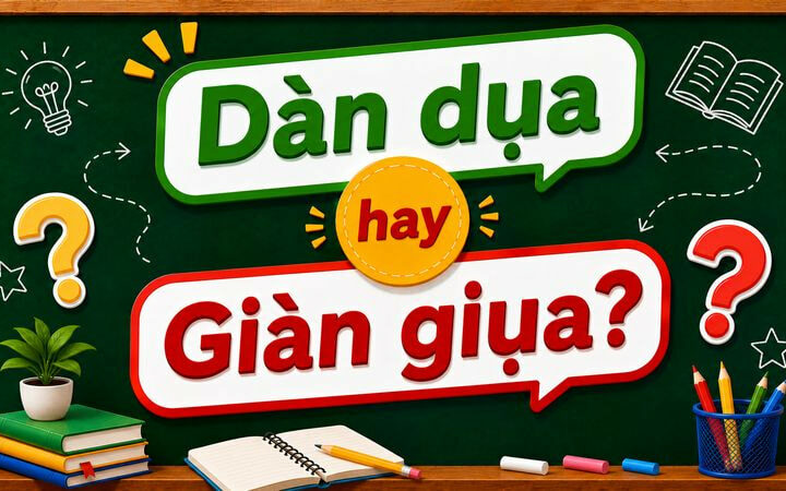 Dàn dụa hay giàn giụa? Từ nào viết đúng chính tả tiếng Việt chuẩn
