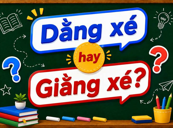 Dằng xé hay giằng xé? Từ nào viết đúng chính tả tiếng Việt chuẩn