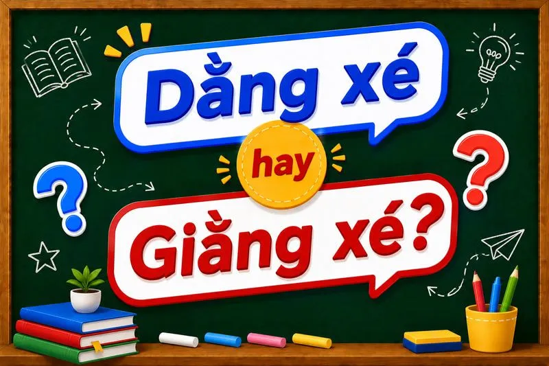Giằng xé hay dằng xé mới là từ đúng?