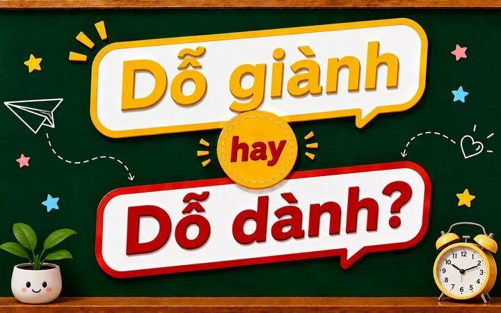 Dỗ giành hay dỗ dành? Từ nào viết đúng chính tả tiếng Việt chuẩn