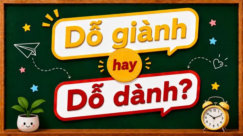 Dỗ giành hay dỗ dành — đâu là cách viết chuẩn?
