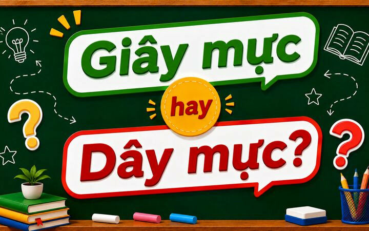 Giây mực hay dây mực? Từ nào viết đúng chính tả tiếng Việt chuẩn