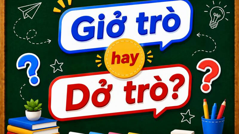 Giở trò hay dở trò? Cách viết đúng chính tả tiếng Việt chuẩn nhất