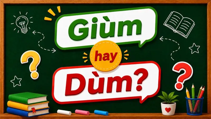 Giùm hay dùm — đâu là cách viết chuẩn?