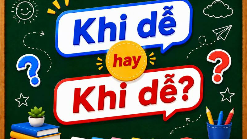 Khi dễ hay khi dể? Cách viết đúng chính tả tiếng Việt chuẩn nhất