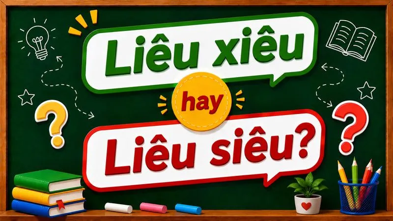 Liêu xiêu hay liêu siêu mới là từ đúng chính tả?