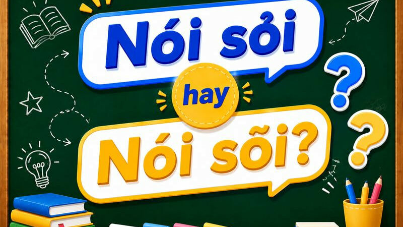 Nói sỏi hay nói sõi? Từ nào viết đúng chính tả tiếng Việt chuẩn