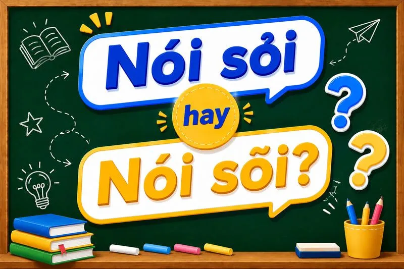 Cách viết đúng giữa nói sỏi và nói sõi