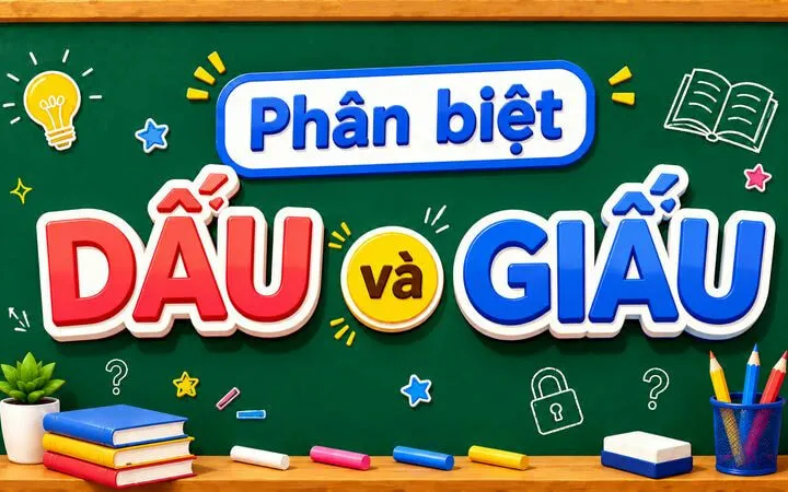 Phân biệt dấu và giấu – Nghĩa, cách dùng và ví dụ chuẩn chính tả