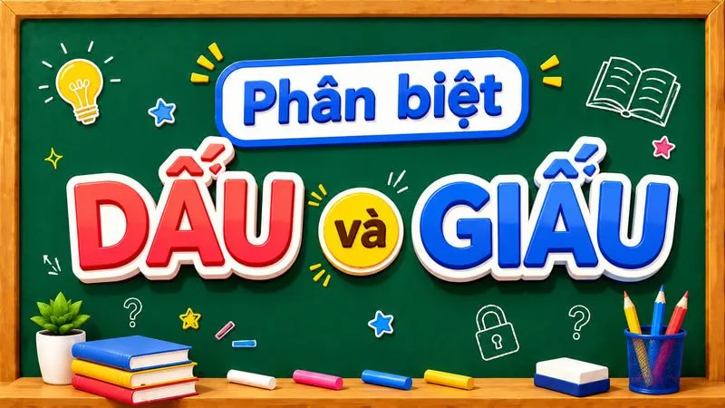 Phân biệt dấu và giấu
